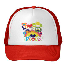 Liebe und Friedensbaby Trucker Caps