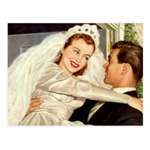 Liebe und Romance, Vintag Save the Date! Postkarten
