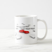 Liebe und viele Herzen Tee Tasse