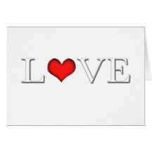 "Liebe" Valentines-Karte