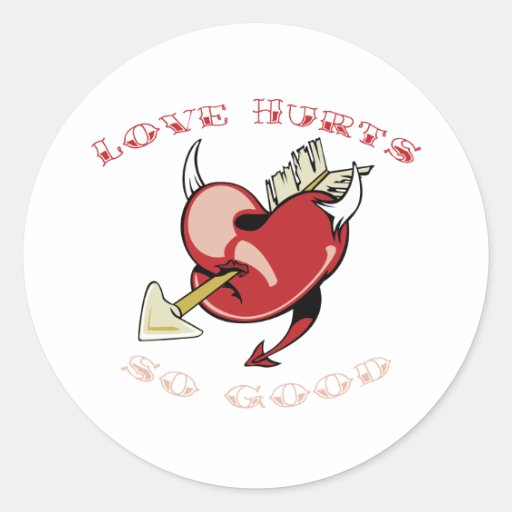Liebe verletzt so gutes sticker