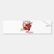 Liebe verletzt verletztes Herz Autosticker