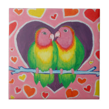 Liebe-Vogel-Fliese