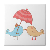 Liebe-Vogel-Romance Geschenke Keramikfliesen