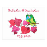Liebe-Vögel, Save the Date postkarten