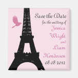 Liebe-Vögel Save the Date (Rosa) Kühlschrankmagnete