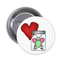 Liebe-Wanze Anstecknadelbuttons
