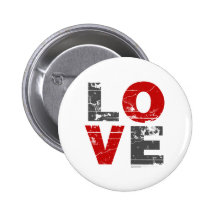 LiebeGrunge - Romance Vintages des Valentinstags Button