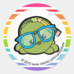 Liebenswürdige Smarty-Schildkröte Aufkleber
