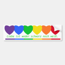 Liebesfarben Aufkleber Autosticker