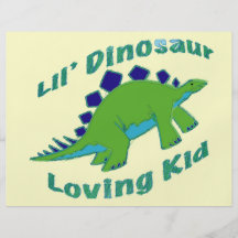 Liebevolles Kind Dino Individuelle Flyer