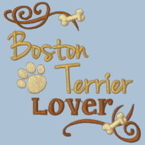 Liebhaber Bostons Terrier bestickte hemden