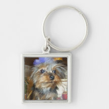 LIEBHABER DES TEACUP-YORKIE SCHLÜSSELANHÄNGER