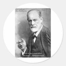 Liebhaber-Liebe-Zitat-Geschenk-Karten usw. Freud v Runder Aufkleber