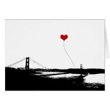 Liebhabers Golden gate bridges San Francisco Grußkarten