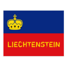 Liechenstein Flagge Postkarten
