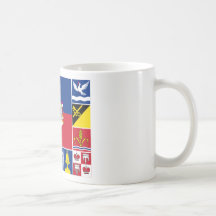 Liechtenstein u. seine Gemeinde Flaggen Kaffeetassen