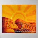Liegender Buddha Poster