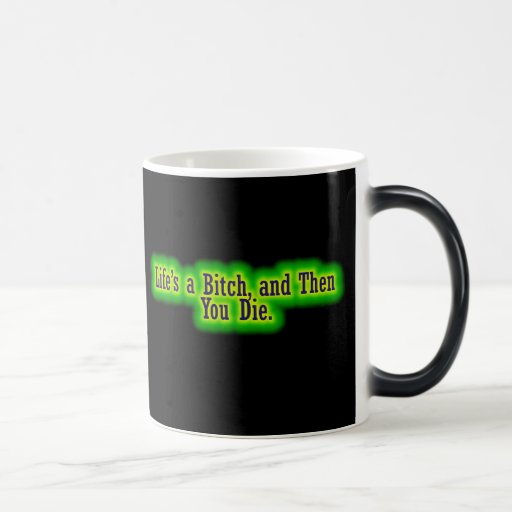 Lifes ein Weibchen und dann sterben Sie Kaffeetassen
