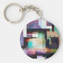Lighthouse Abstract Key Chain