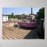 Lightship im Trockendock Plakat