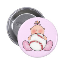 Lil Baseball-Baby Button