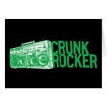 Lil Jon "Crunk Rocker Boombox Grün " Grußkarte