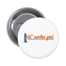 Lil Surfer-Mädchen Anstecknadelbuttons