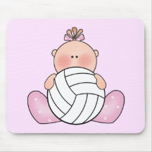 Lil Volleyball-Mädchen Mauspad