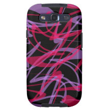 Lila abstrakte Strudel-Druck-Galaxie-Hüllen Samsung Galaxy SIII Hüllen