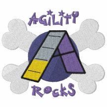 Lila Agility-Felsen
