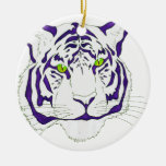 Lila bengalischer Tiger Ornamente
