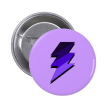 Lila Blitz-Donner-Bolzen Buttons