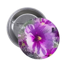 Lila Blumen-Knopf Buttons