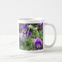 Lila Blumen wName Tee Tassen