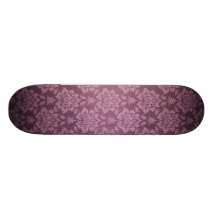 Lila Damast Skateboard Bretter