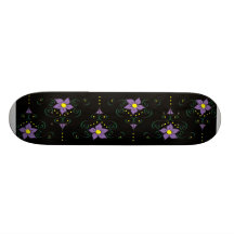 Lila dekorativer BlumeSkateboard Skate Board