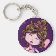 Lila Dunst keychain Schlüsselbänder