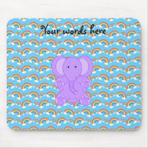 Lila Elefant des niedlichen Babys Mousepad