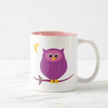 Lila Eule Kaffeetassen