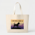 Lila GebirgsChihuahua Einkaufstaschen