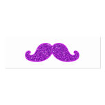 Lila Glitter des Girly Schnurrbartes des Spaßes re Visitenkarten