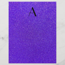 Lila Glitter des Monogramms Flyer