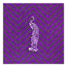 Lila Glitter-Pfau Kunst Foto