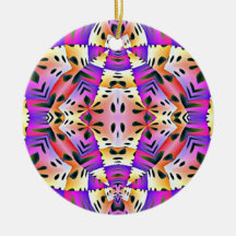 Lila GoldFraktal Design-Verzierung Weihnachtsbaum Ornament