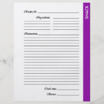 Lila IMBISS 2 versah Rezept-Seiten mit Seiten Individuelle Flyer