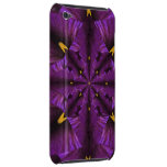 Lila Iris-Blumenblattmandala-iPod-Kasten iPod Touch Case
