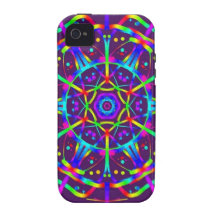 Lila Kaleidoskop Case-Mate iPhone 4 Hülle