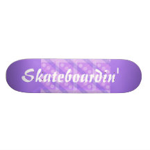 Lila karierter Skateboard Individuelle Skateboarddecks