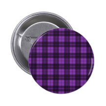 Lila kariertes anstecknadelbuttons